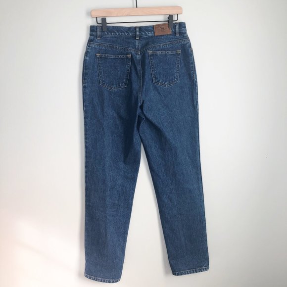 Vintage High Rise Straight Leg Stiff Denim Jeans - Picture 6 of 7